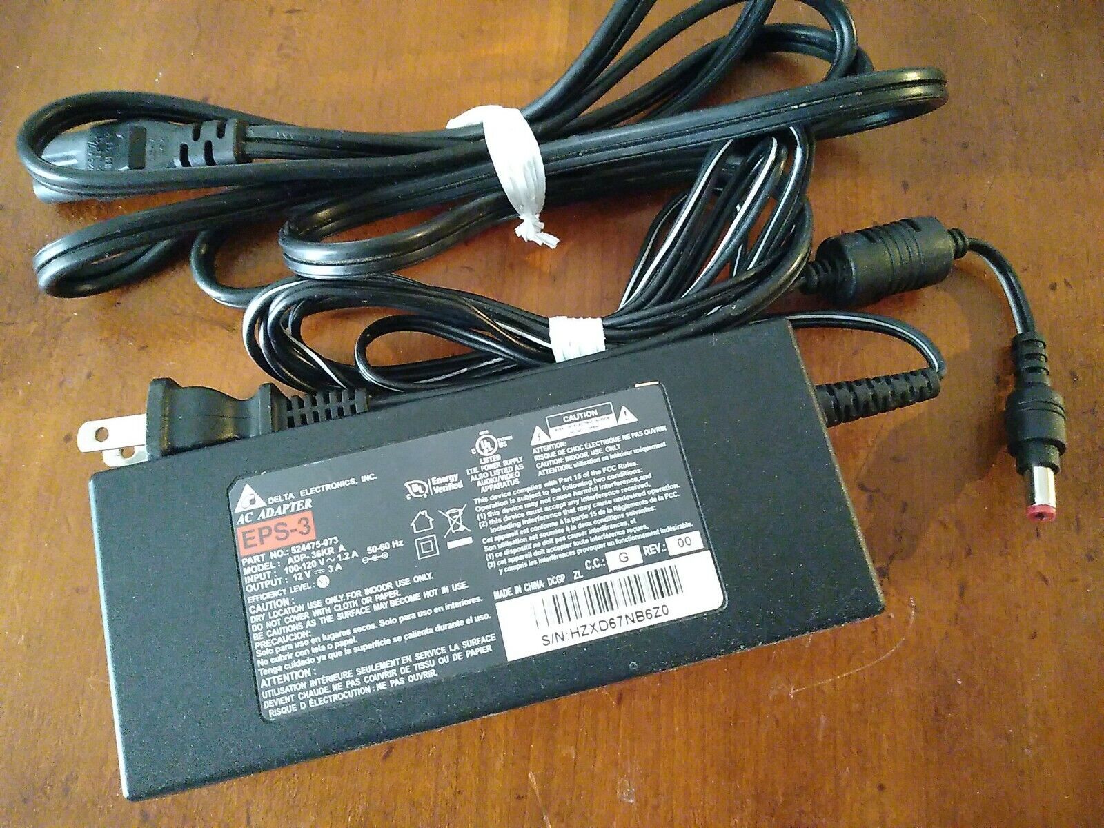 *Brand NEW*Delta Electronics EPS-3 ADP-36KR A 12V 3A AC Adapter Power Supply